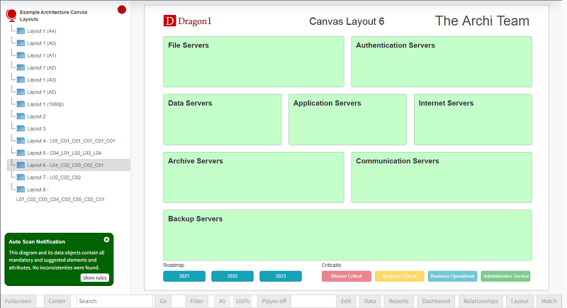 architecture canvas layout demo