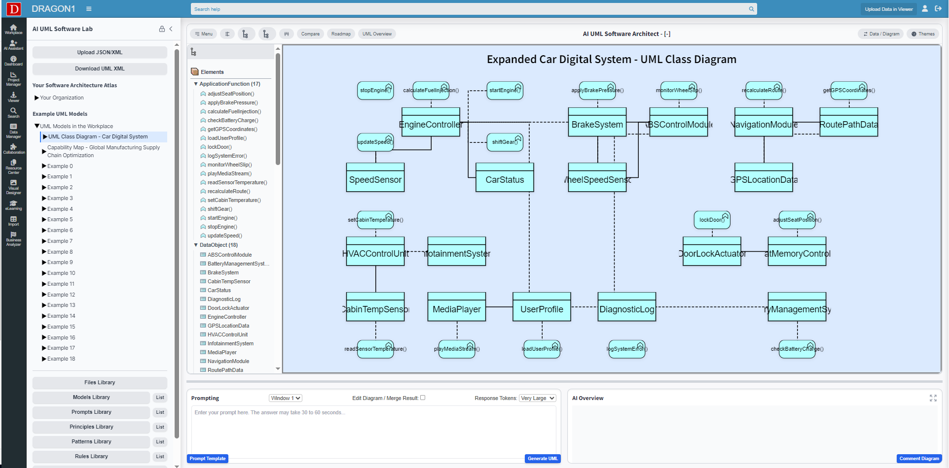 Featured Visual: AI-Generated UML Class Diagram