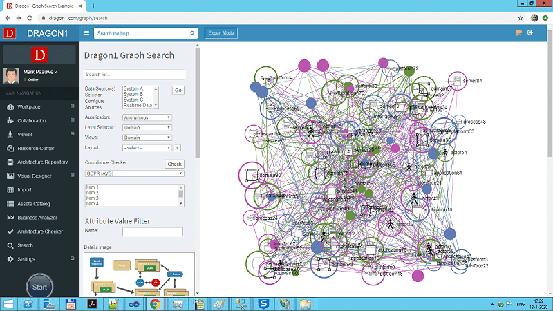 dragon1 enterprise graph search