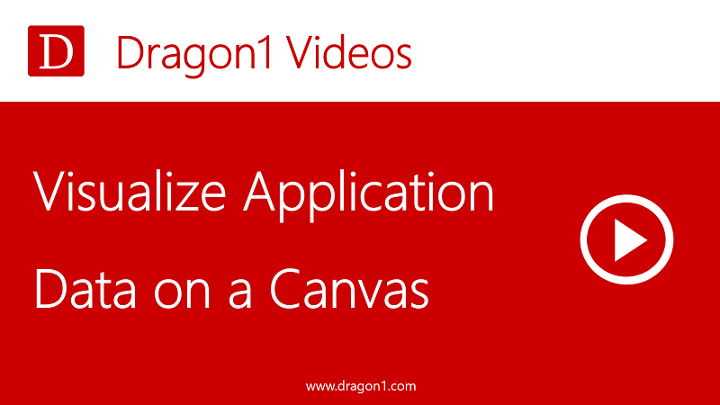 Visualization Tutorial - Visualize Application Data on Canvas