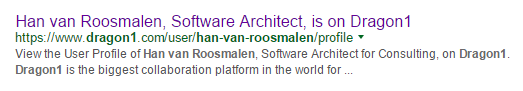 dragon1 user profile in Google