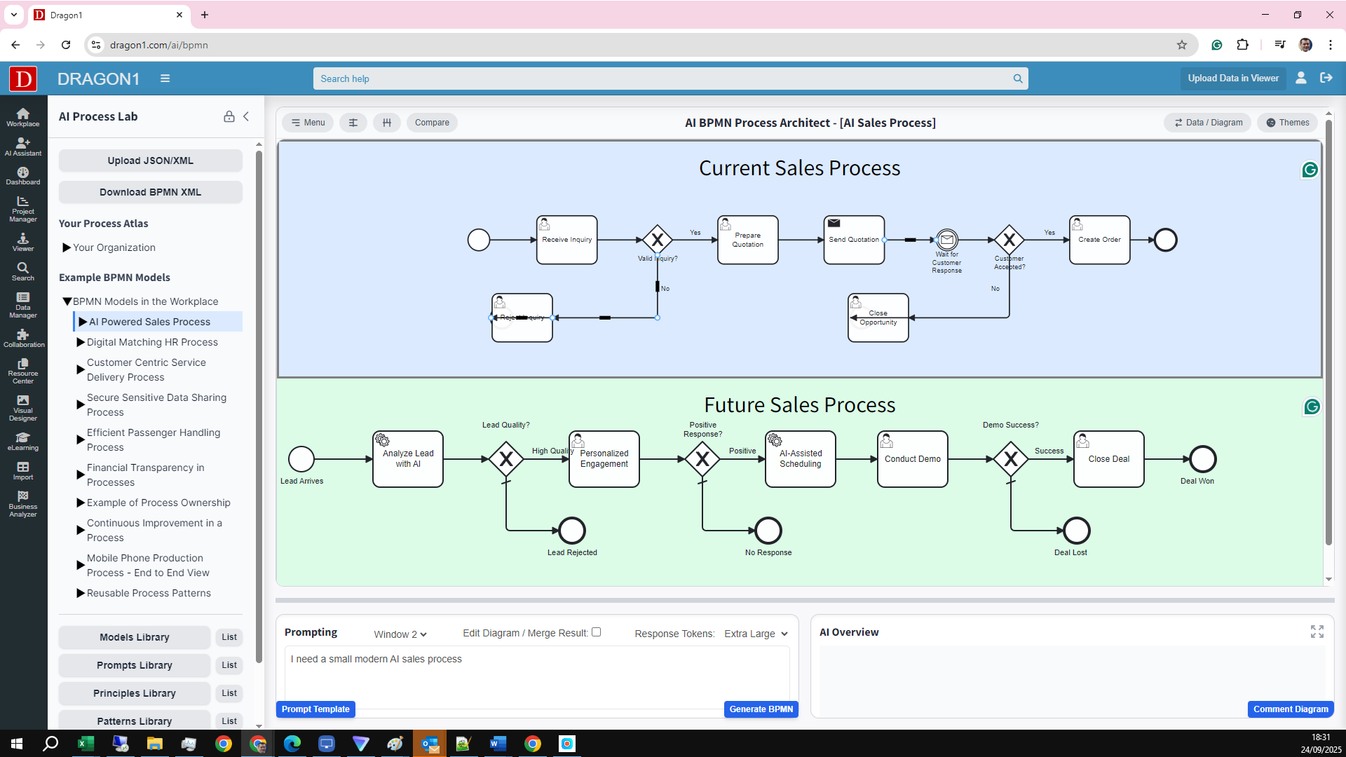 AI BPMN Sales Process | AI